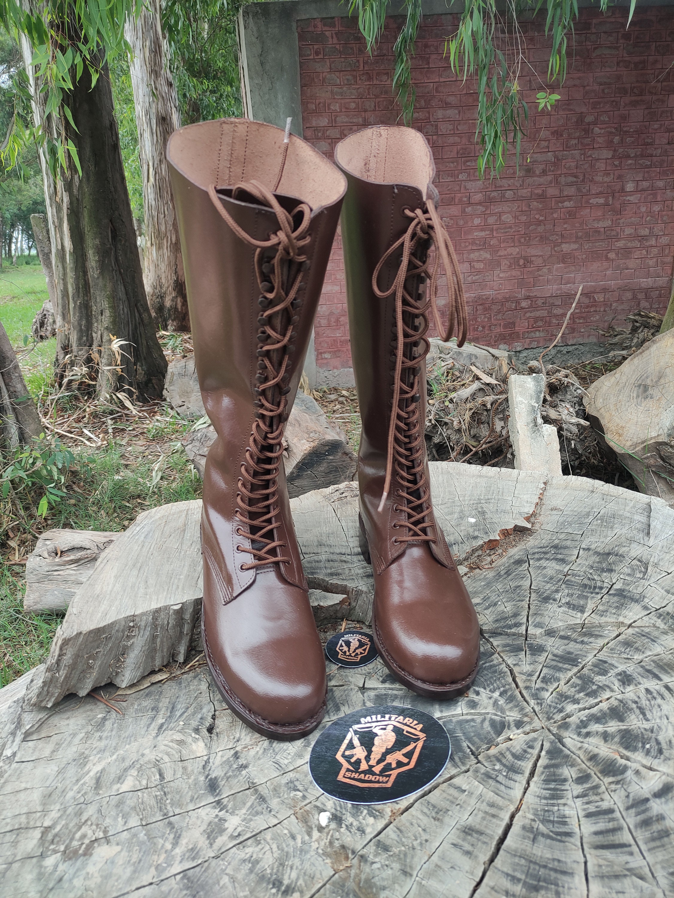 Brown Leather Long Boot With Leather Sole. Riding Boots Etsy UK