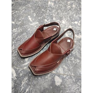 Peshawari Chappal , Leather Hand made Peshawri chappal ,Peshawari Brown sandal ,men sandals ,leather sandals