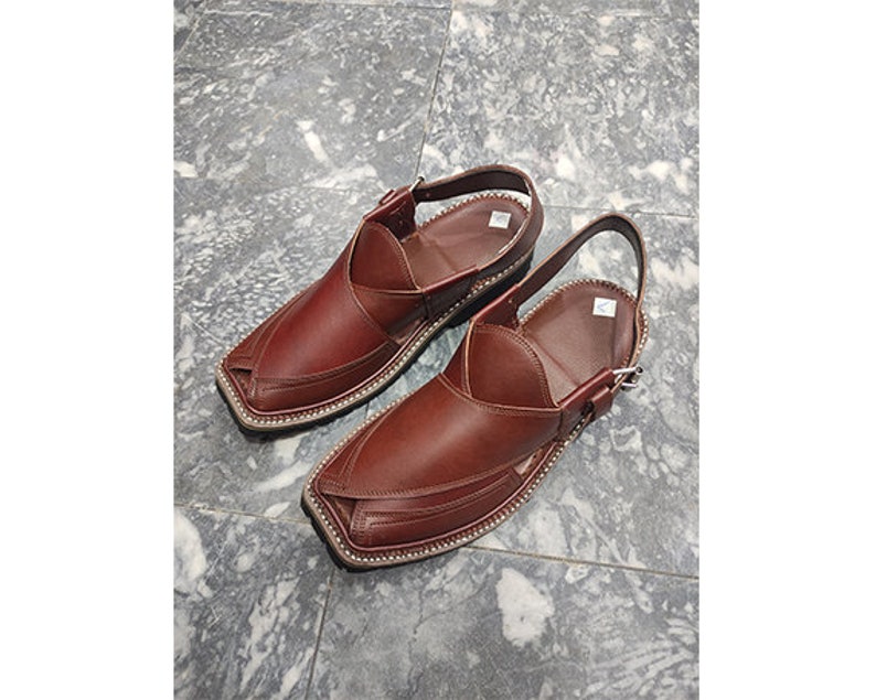 Peshawari Chappal , Leather Hand made Peshawri chappal ,Peshawari Brown sandal ,men sandals ,leather sandals