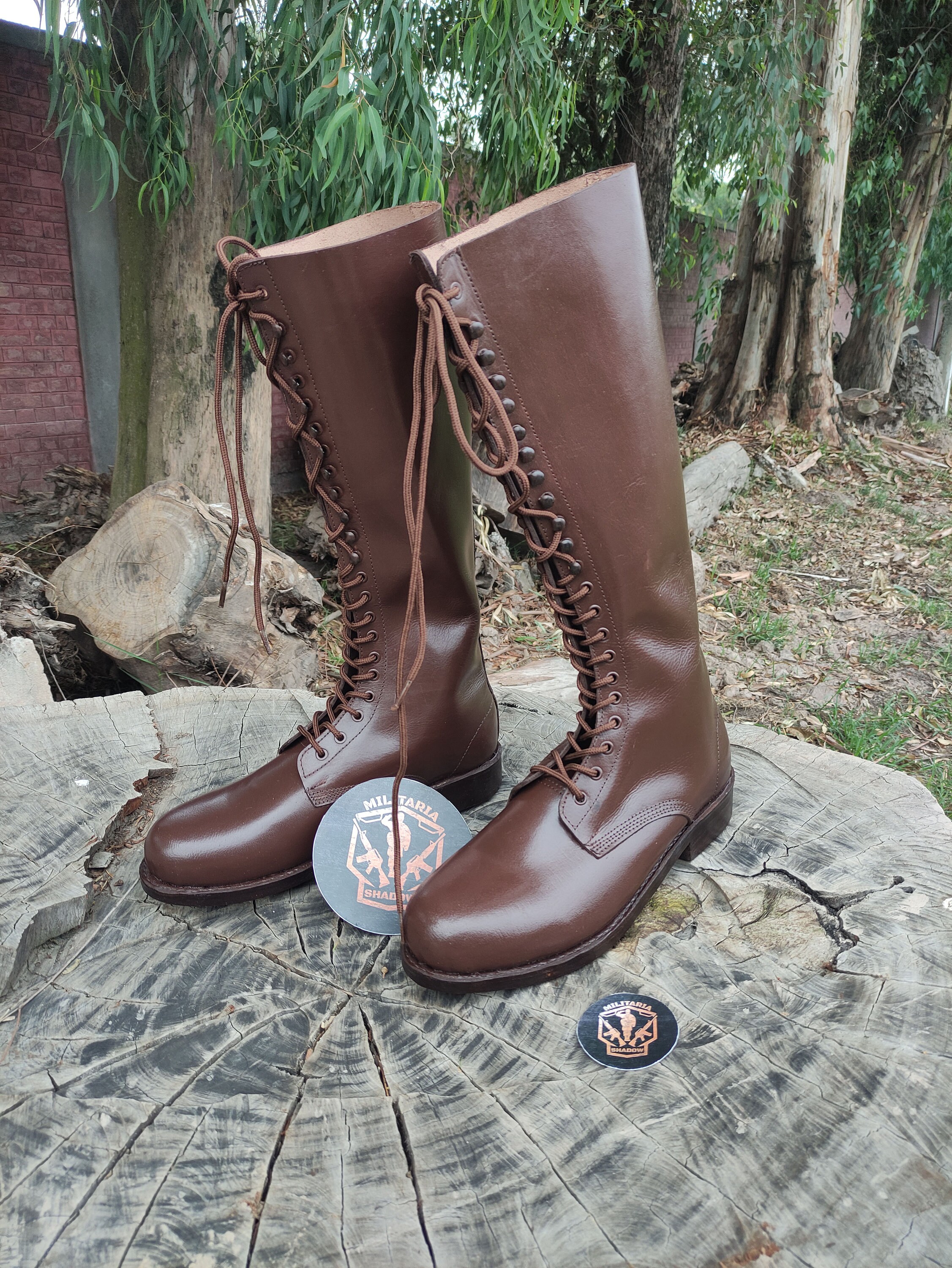Brown Leather Long Boot With Leather Sole. Riding Boots Etsy UK
