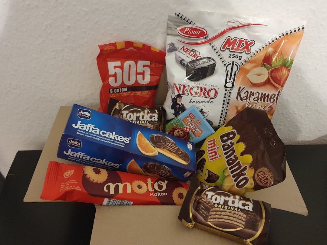 Yugoslavian Sweet Box, Christmas Gift, Croatian Chocolate Cookie