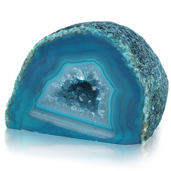 Genuine Brazilian Agate Geode Sparkly Shinning Energy Healing Stone Mineral Reiki Meditation Crystal Ornament 2-3 inches