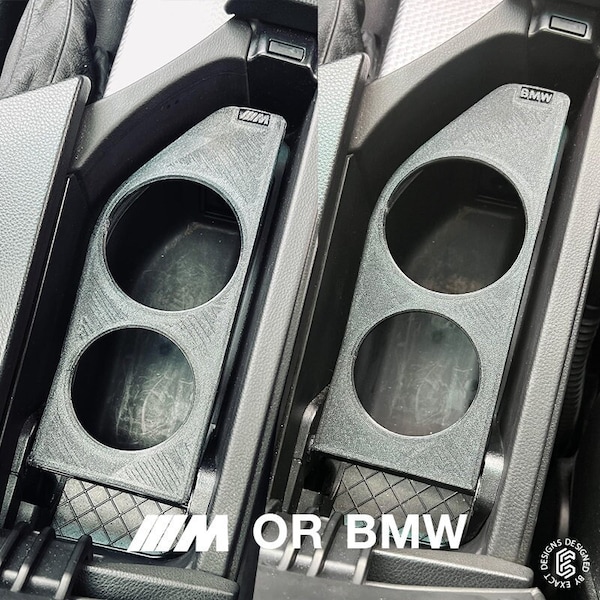 Double porte-gobelet BMW Série 5 E60/61 + cadeau (porte-clés)