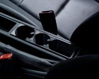 BMW 3シリーズ E36用センターコンソール収納コンパートメントにデュアルカップホルダー付き + ギフト（キーホルダー）
