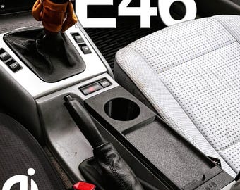 BMW 3シリーズ E46用 20W急速ワイヤレス充電器＆カップホルダー + ギフト（キーホルダー）
