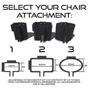 Porte-gobelet pour chaise de jeu/de bureau réglable image 8