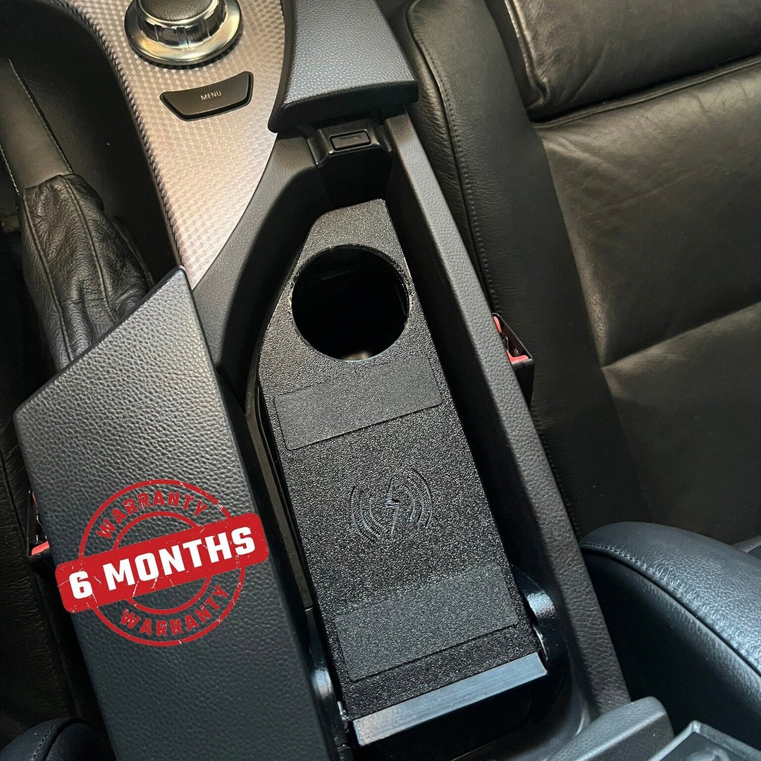 BMW Series E60/E61 Wireless Charger 20W Fast Charging and Cup Holder  Gift (keychain)