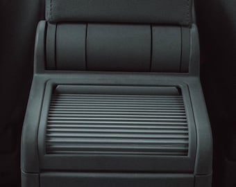 BMW 3シリーズ E46用リア灰皿スライドカバー - ローラーシャッター - アクセサリー カーテン ローラーブラインド シャッター交換 モディファイ チューニング