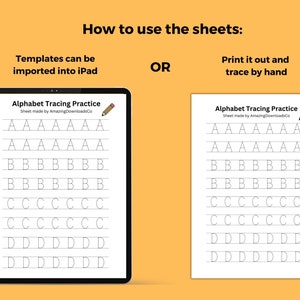Handwriting Practice Printable Sheets, Alphabet Writing Practice, ABC ...