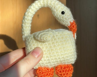 CROCHET PATTERN ONLY — silly goose crochet airpods pro case