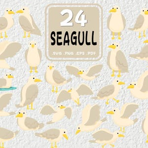 Seagull Svg Bundle, SVG Files for Cricut, Bird Clipart, Bird Svg, Seagull Cut File, Seagull Clipart, Nautical SVG, Bird Vector, Seagull PNG