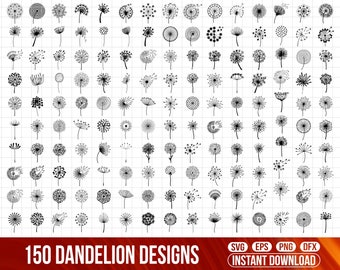 Löwenzahn-Svg-Bundle, Löwenzahn SVG, Löwenzahn Cricut, Löwenzahn Clipart, Clip Art, Löwenzahn Vektor, Löwenzahn-Dateien für Cricut, Silhouette