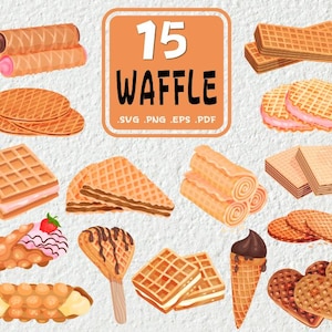Cartoon Waffle Svg, cartoon waffle png, SVG PNG Digital Download, SVG files for Cricut, Waffle vector, waffle clip art, waffle print file