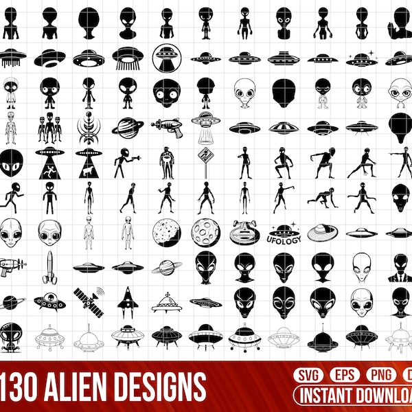 Alien SVG Bundle, Ufo svg, Aliens dxf, Ufo png, Ufo eps, Aliens vector, Ufo cut files, Alien ship svg, Ufo vector, Alien Believe svg files