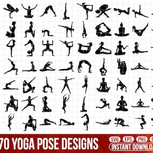 Yoga pose Svg Bundle, Yoga poses Png, Yoga pose Clipart, Yoga pose Vector, Yoga pose Silhouette, Yoga Svg, Yoga Eps,yoga print file,Dfx file