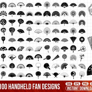 Handheld fan svg,Fan svg bundle, Hand Fan svg, Japanese Fan svg, Folding Hand Fan svg, fan Clipart,fan Cut Files, Fan Silhouette,Fan Cricut