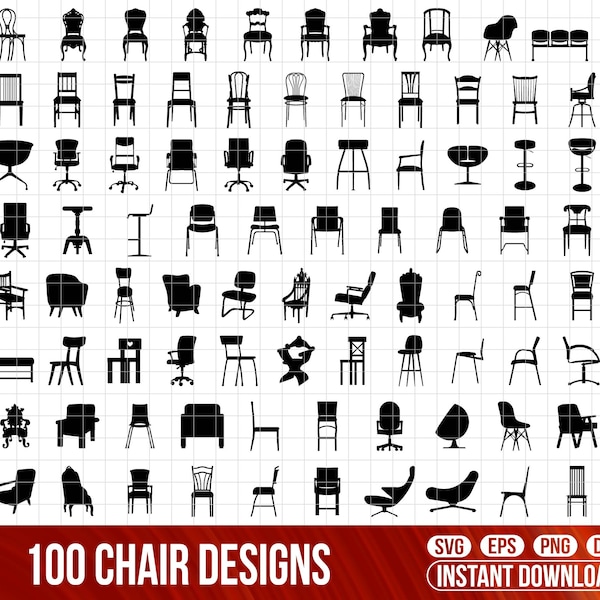 Chair svg bundle Chairs svg Chair Cricut Chair Clipart Chair Vector Chair silhouette Chair svg cut file Chair png Wooden Chair Chairs Cricut