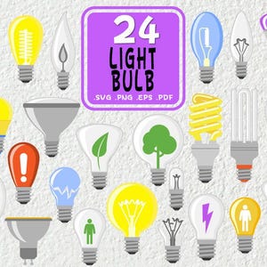 Light Bulb SVG, Coil Svg, Light Bulb Cricut, Incandescent Svg, Clip Art, Lightbulb SVG, Light Bulb Clipart, Light Bulb Vector, Cut File