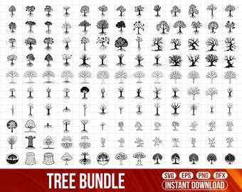 Tree & Roots Svg Bundle | Tree Designs ( (Digital Download )