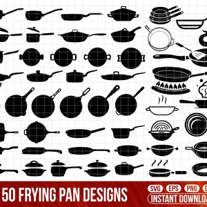 Frying Pan svg, Frying Pan Cricut, Frying Pan silhouette, Frying Pan svg bundle, Frying Pan svg cut files, Fry Dfx File, Frying Pan Png