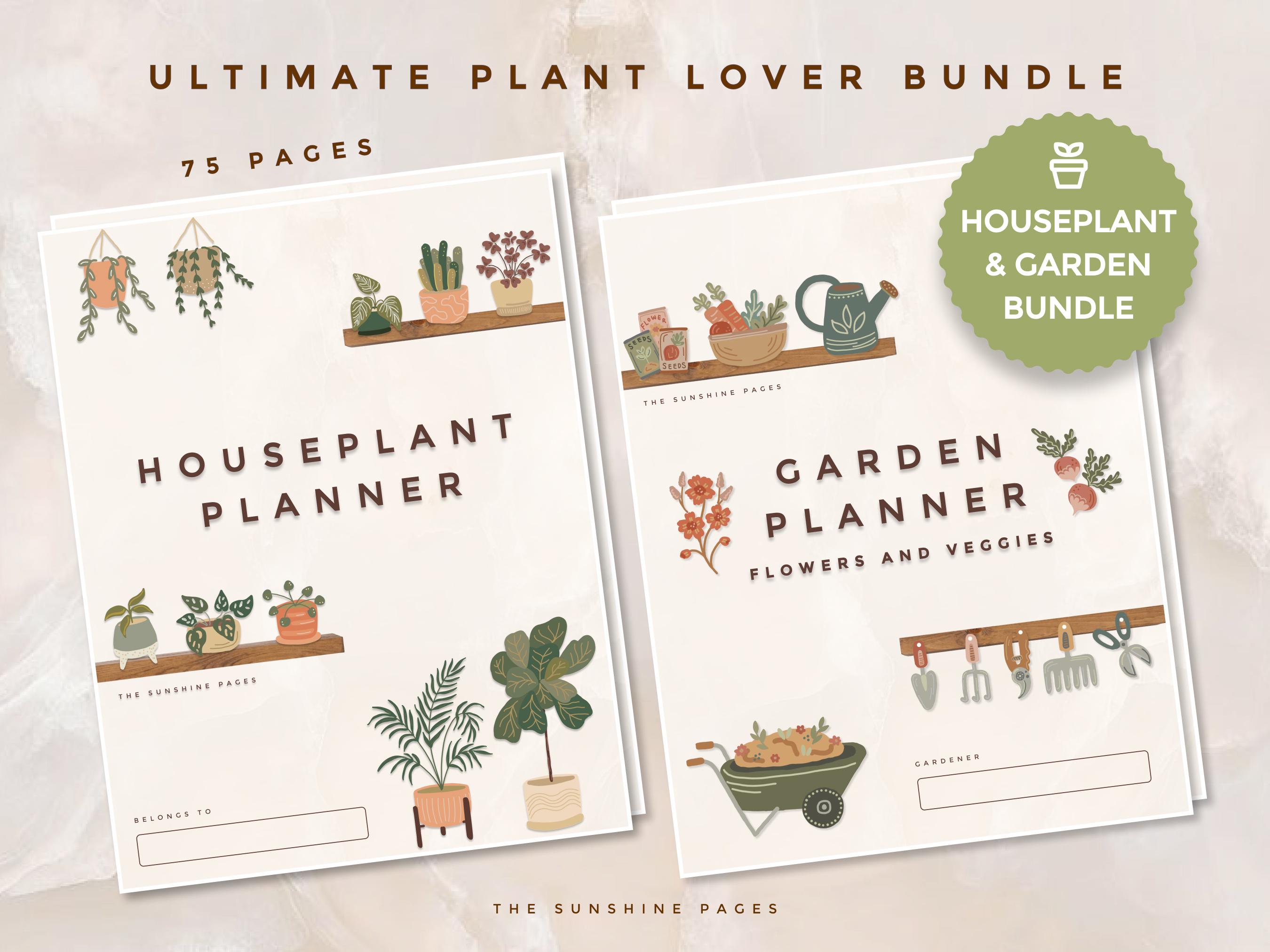Vegetable Log Example Ultimate House Plant Garden Planner Printable Bundle Gardening Log ...