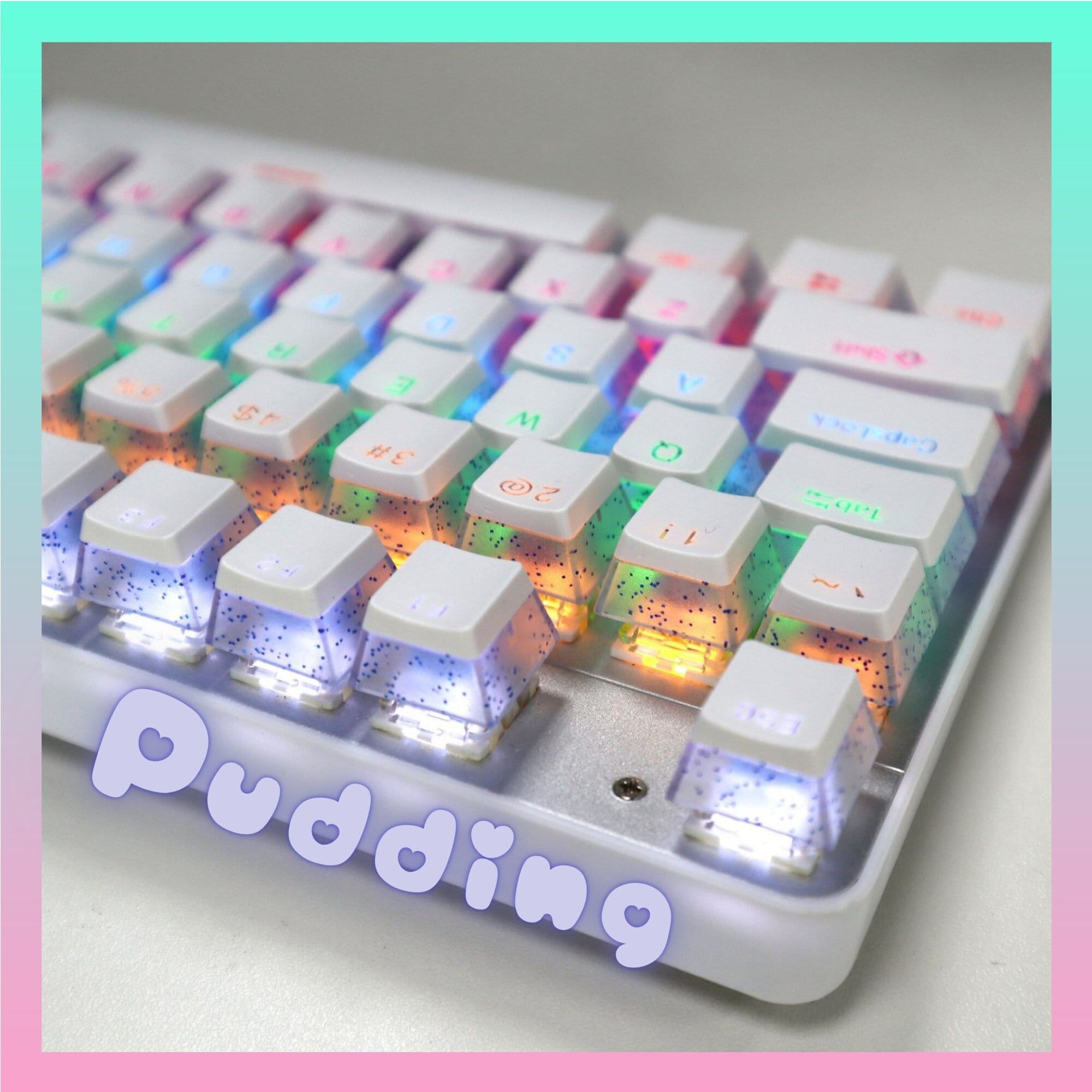 Pudding Keycaps OEM // 104 Keys // ABS // Keycap Set // Mechanical