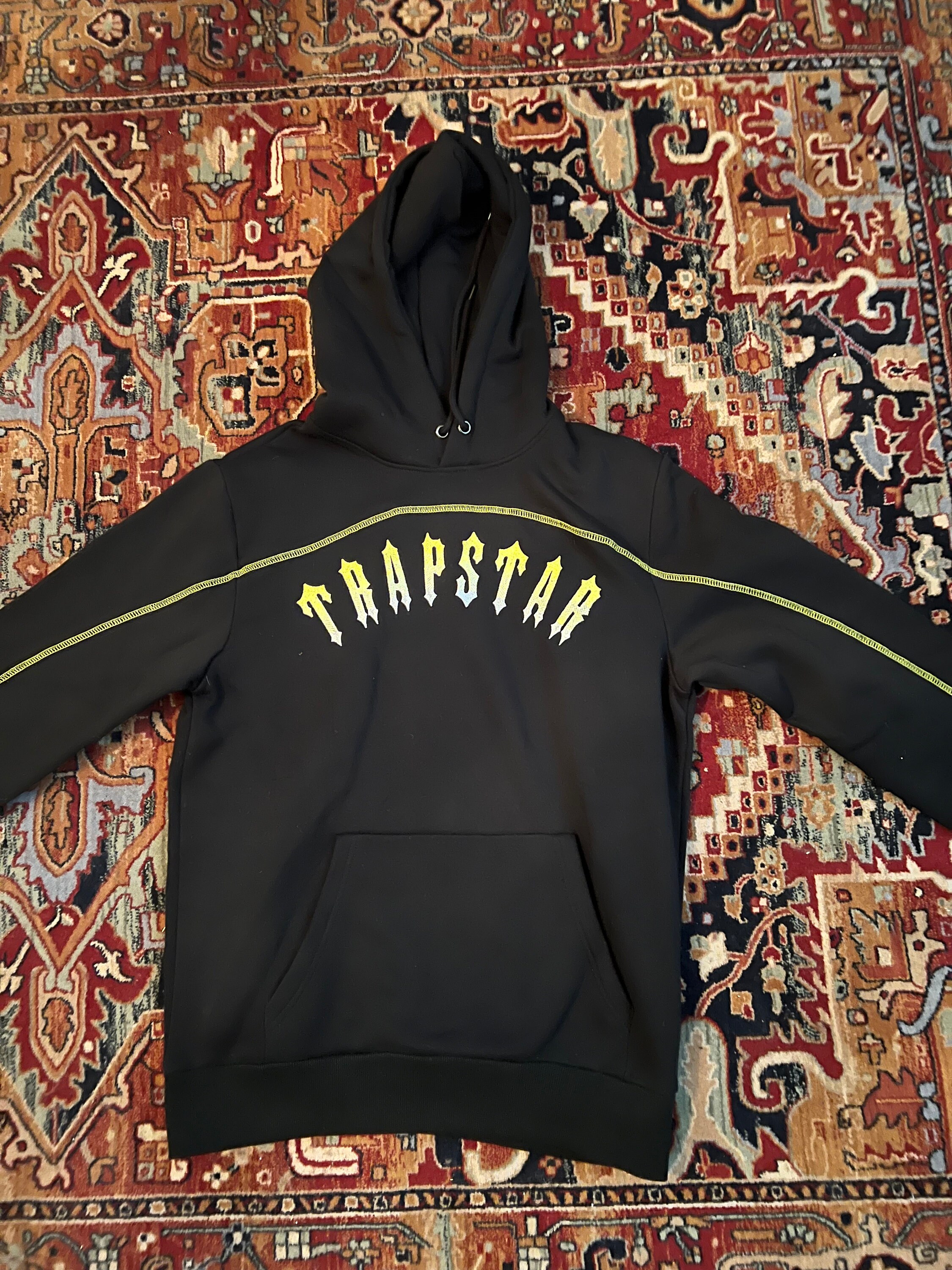 Trapstar Central Cee Tracksuit Black and Yellow Size L Etsy