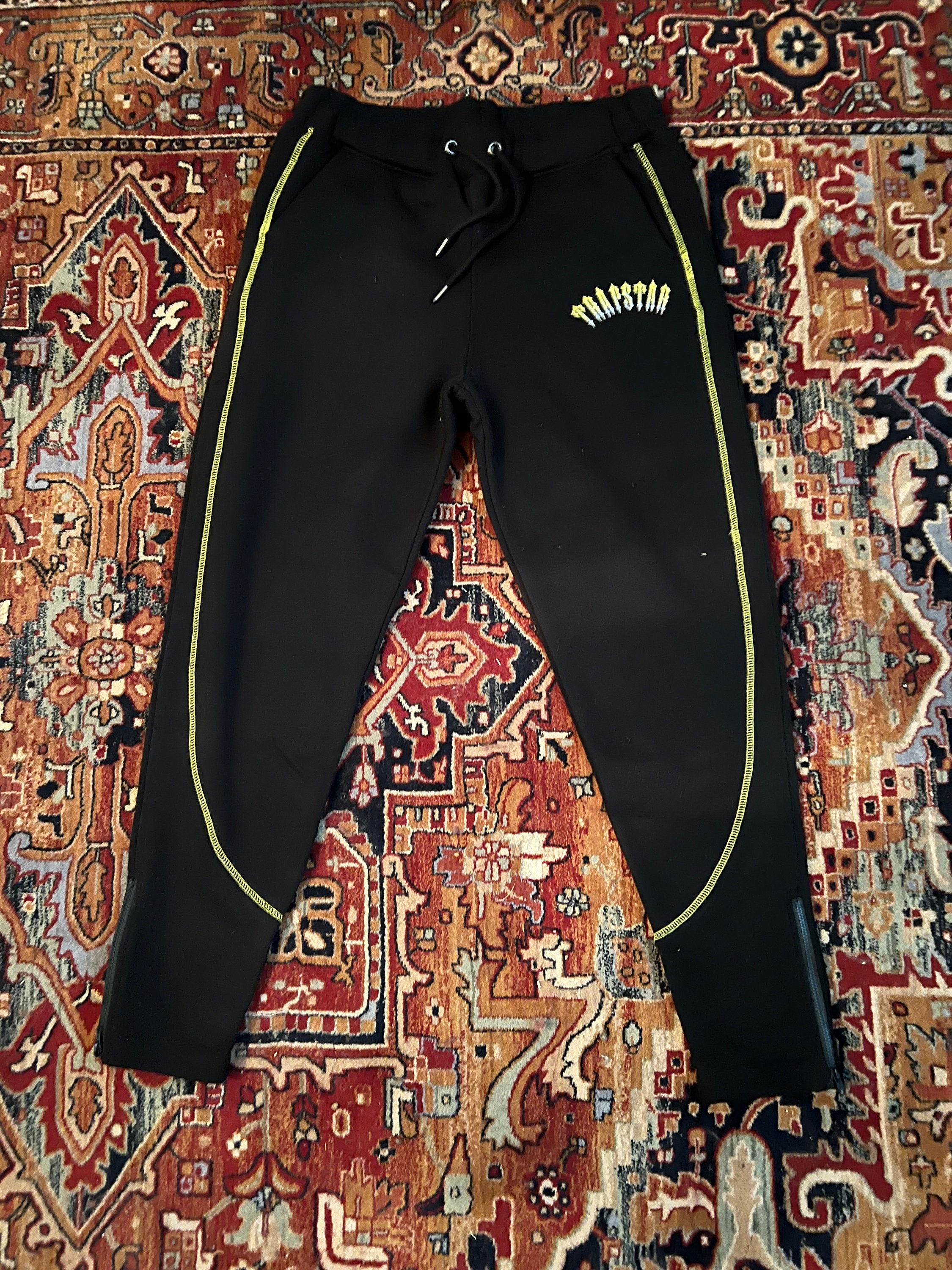 Trapstar Central Cee Tracksuit Black and Yellow Size L Etsy