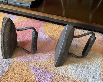 Vintage irons made by cast iron from 1910-1930.