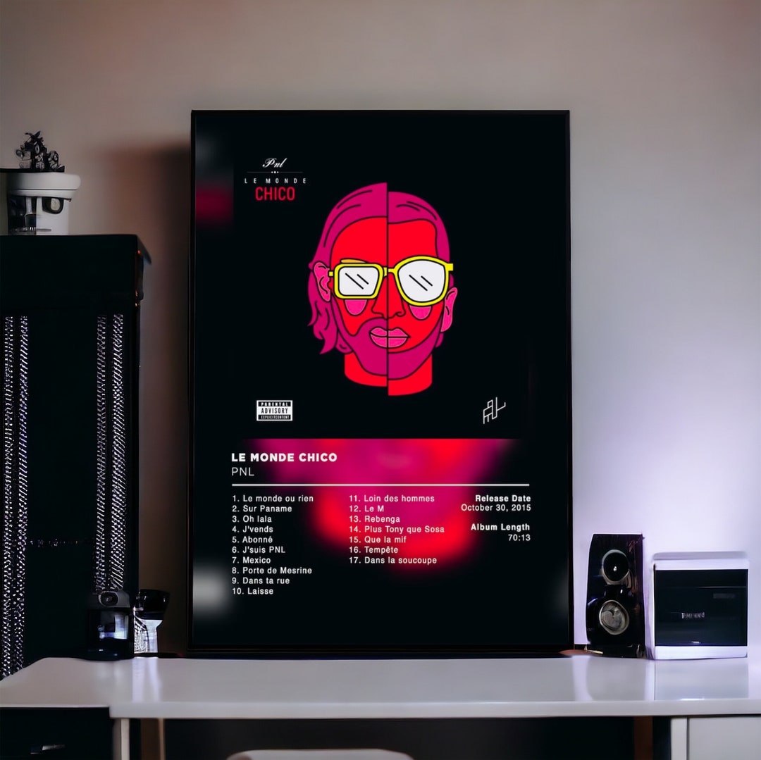 Album Poster Le Monde Chico De PNL, Rap Posters, Album Cover, Album ...