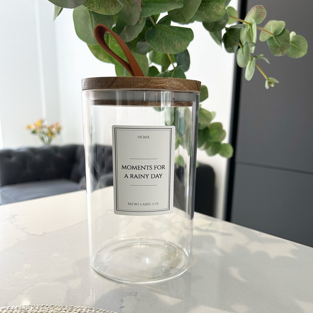 Wellness Jars Glass Pantry Jar, Airtight Food Container, Storage