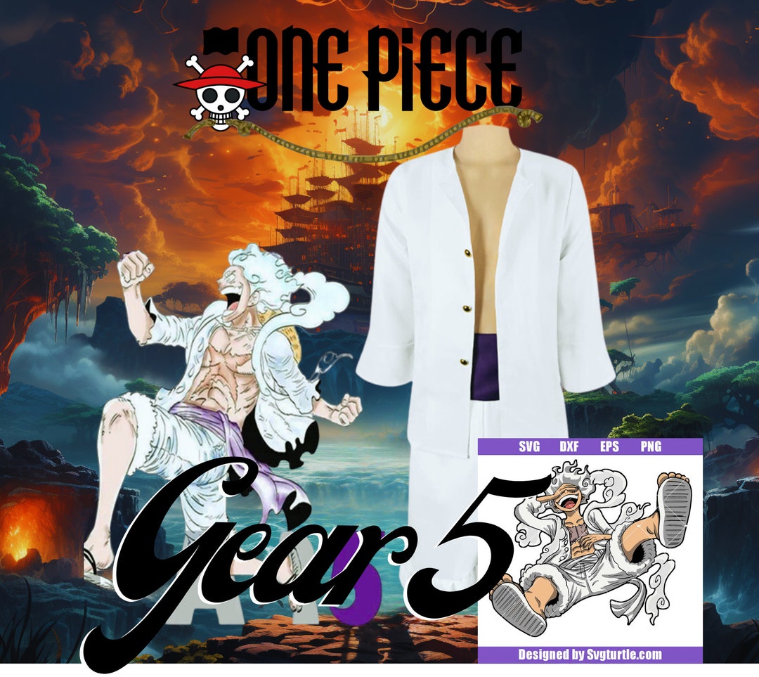 Anime Straw Hat Luffy Cosplay Costume Gear 5 Monkey D Luffy Etsy