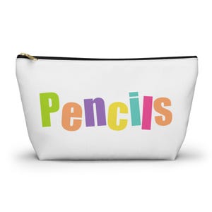 Pochette pour crayons personnalisée avec fond en T