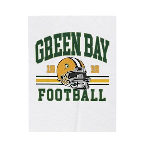 Manta de felpa de terciopelo personalizada de los Green Bay Packers