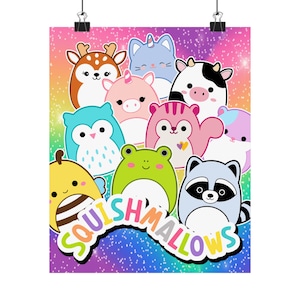 Póster vertical mate de Squishmallows personalizado