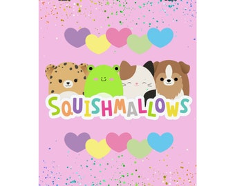 Custom Squishmallows Matte Vertical Posters