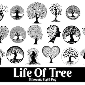 Tree of Life SVG Bundle: Boho Silhouette Cut Files (Cricut & Silhouette)