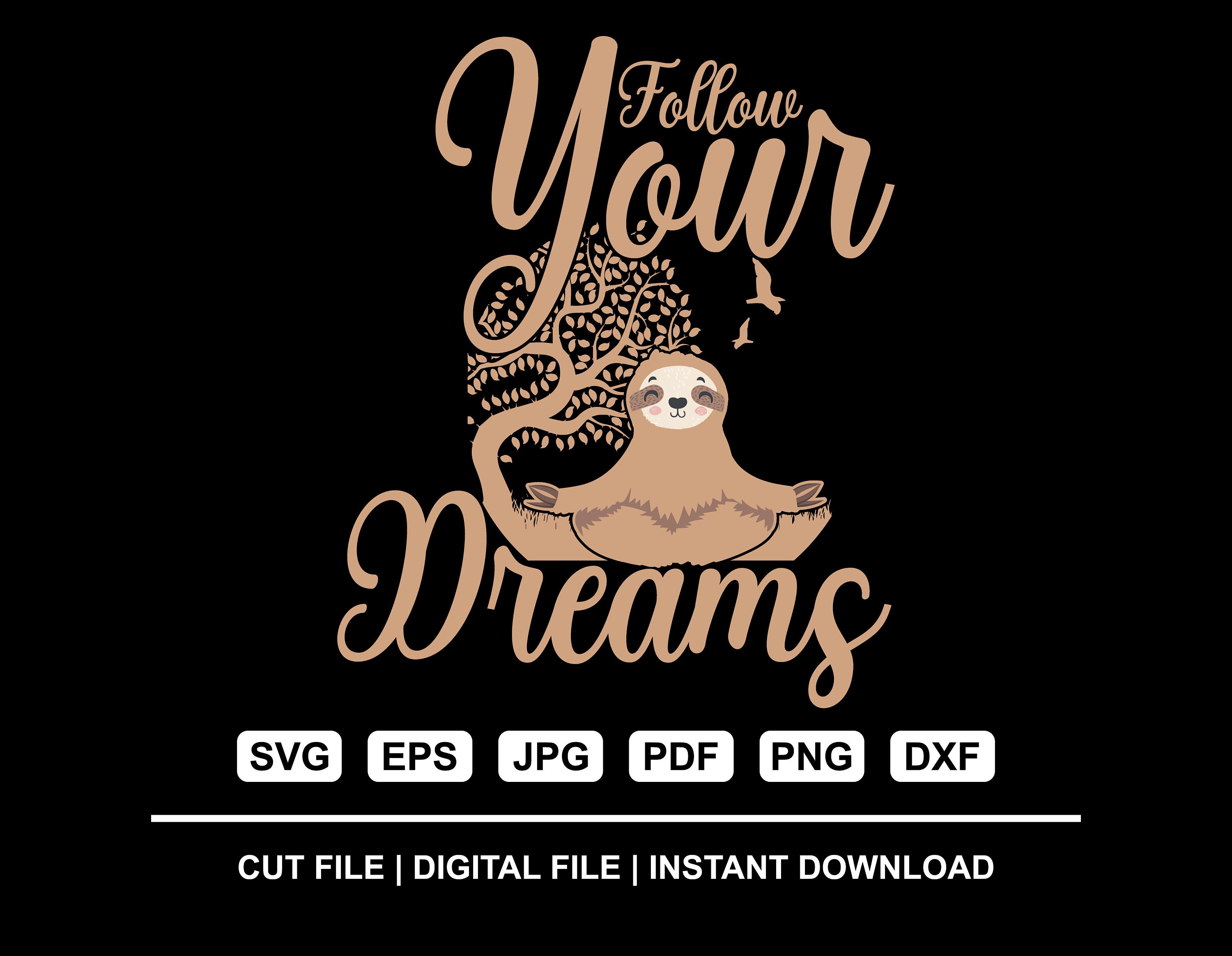 Sloth T-shirt Design Bundle, Sloth Eps Svg Png, Sloth Clipart Bundle