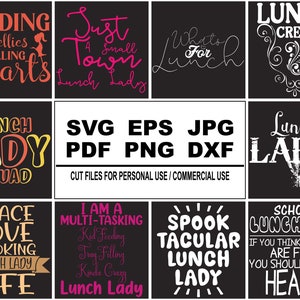 Lunch Lady T shirt Bundle Lunch Lady Svg Bundle Lunch Lady Png Bundle Lunch Lady Squad Lunch Lady Sublimation Digital Print Instant Download