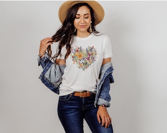 Wildflower T-shirt Mothers Day flower Shirt wild flower shirt floral shirt flower shirt gift for women womans t-shirt gift for mom