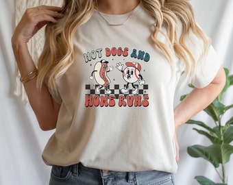 Baseball T-Shirt baseball mom shirt baseball dad shirt baseball team shirt baseball player shirt funny shirt hotdog shirt