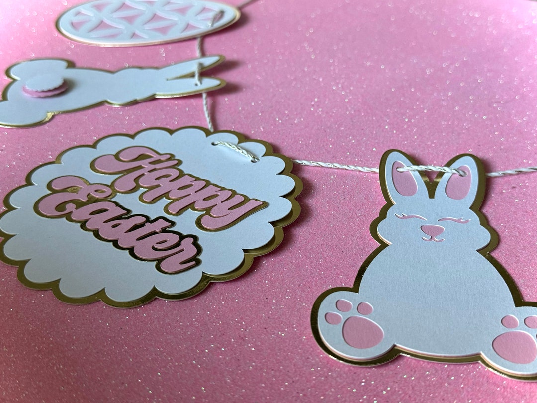 Easter Bunny Banner Spring Wall Decor Easter Garland - Etsy