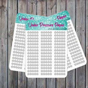 Star Rating Book Journal Sticker | Planner Sticker | Book Rating Stickers | Movie Rating Sticker | Bullet Journal Sticker | Reading Tracker