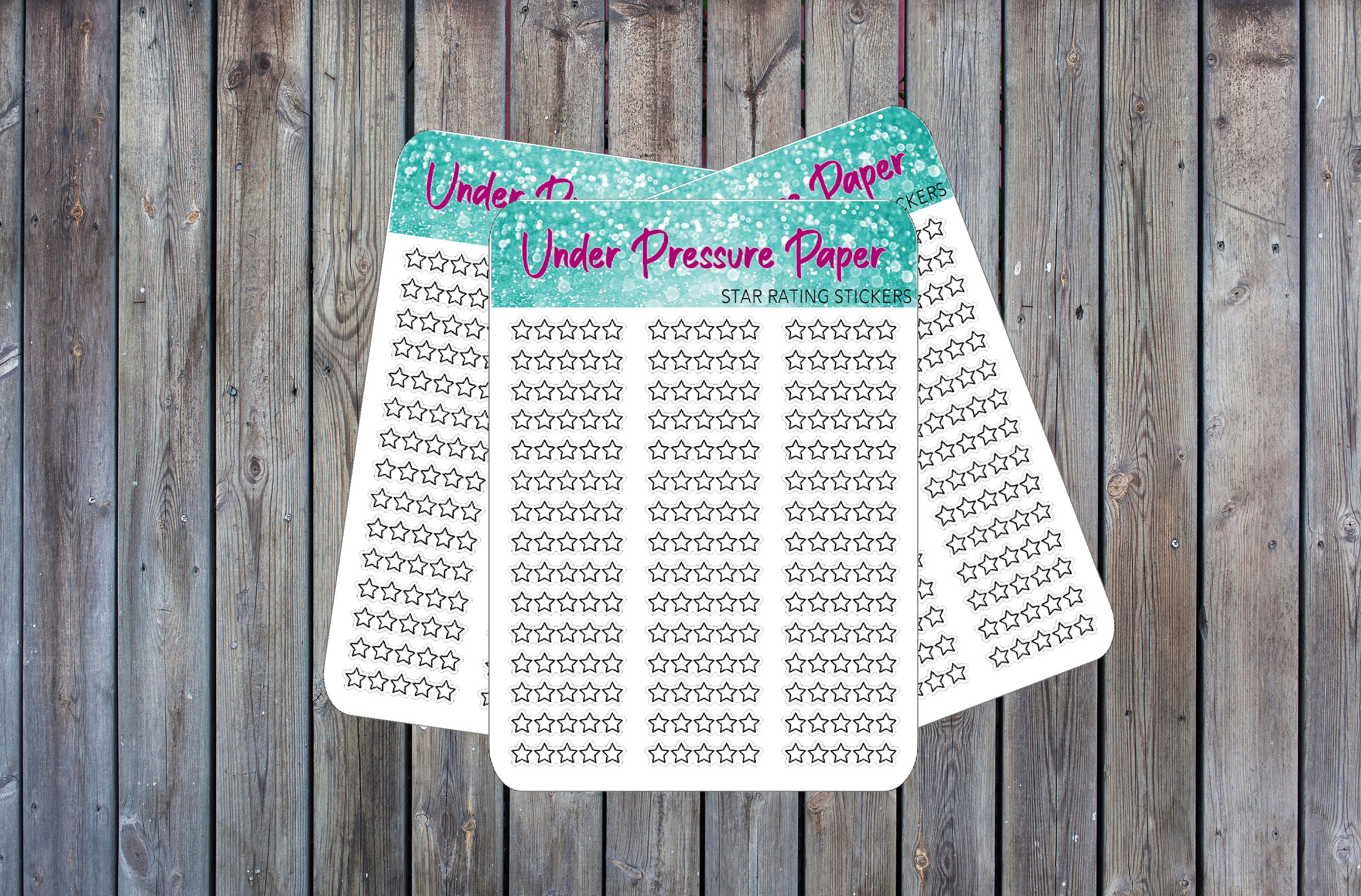 Postrating Sticker Star Rating Book Journal Sticker | Planner Sticker | Book Rating ...