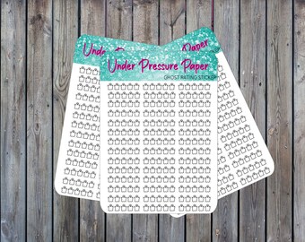 Ghost Rating Book Journal Sticker / Planner Sticker / Book Rating Stickers / Movie Rating Sticker / Bullet Journal Sticker / Reading Tracker