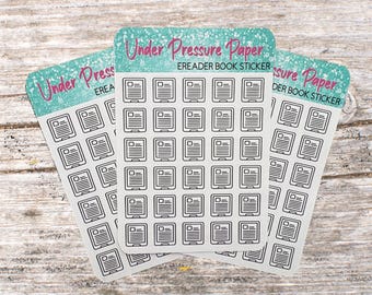 Pegatinas para planificador de libros electrónicos, pegatinas para seguimiento de lectura de Bullet Journal, etiquetas para seguimiento de libros, íconos de libros, pegatinas para diario de lectura de Bookish