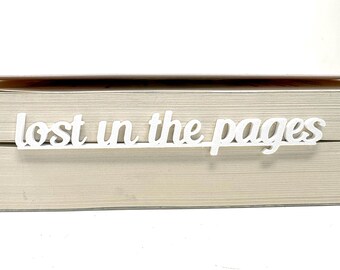 Marcapáginas "Perdido entre las páginas" (disponible en varios colores)