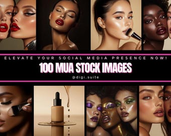 100 MUA Stock Images, Perfect Skin Stock Images, Social Media, High Quality PNG Files, Make Up Artist Stock Photos, Canva, Ai, beauty