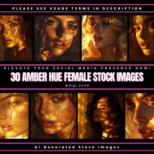 30 Amber Hue Beauty Stock Images, Portrait Stock Images, Social Media, High Quality PNG Files, Luxury Stock Photos, Canva, Ai, women beauty