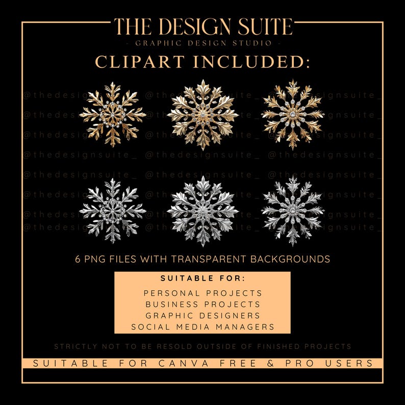Gold and Silver Snowflake PNG Clipart, Social Media, High Quality PNG ...